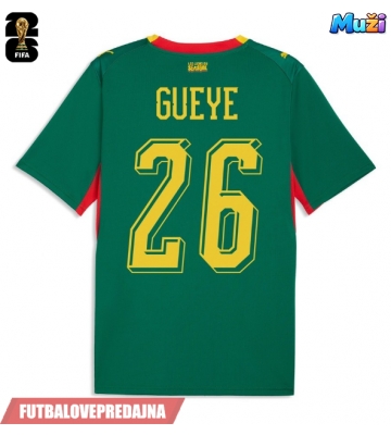 Lacne Muži Futbalové dres Senegal Pape Gueye #26 MS 2026 Krátky Rukáv - Preč